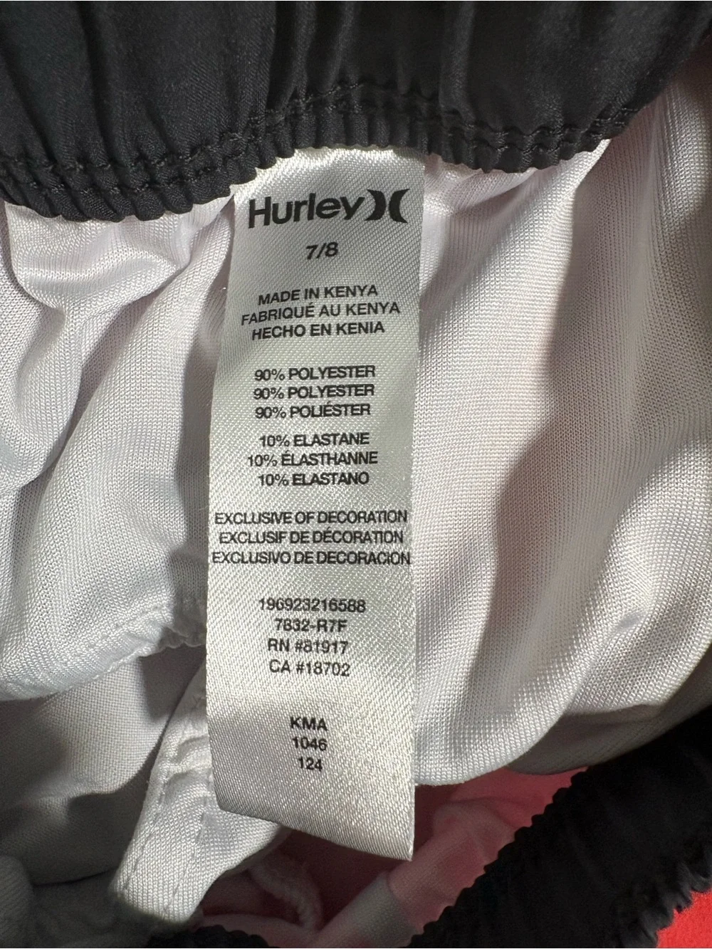 Hurley vibrant ombre